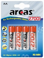 Arcas 2700 mAh AA oplaadbare batterijen